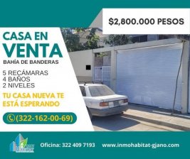 ¡OPORTUNIDAD! CASA EN VENTA EN BUCERÍAS, BAHÍA DE BANDERAS