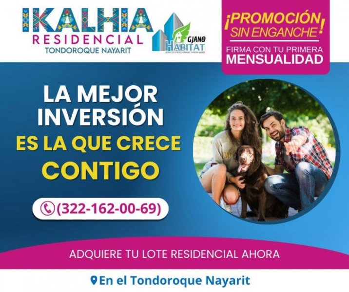  PREVENTA DE LOTES RESIDENCIALES – TONDOROQUE, BAHÍA DE BANDERAS