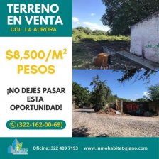 Terreno en Venta en LA AURORA Puerto Vallarta, Jalisco