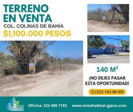 ¡TERRENO RESIDENCIAL EN VENTA – COLINAS DE BAHÍA, PUERTO VALLARTA!