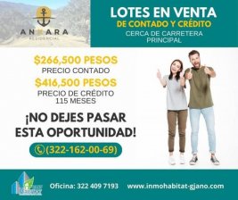 Terreno en Venta en IXTAPA Puerto Vallarta, Jalisco