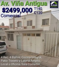 Casa Comercial al Nte. Uso Mixto (Comercial y Habitacional)