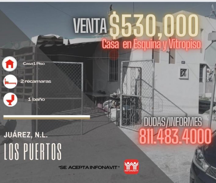 Foto Casa en Venta en Los Puertos, Ciudad Benito Juárez, Nuevo Leon - $ 530.000 - CAV315989 - BienesOnLine