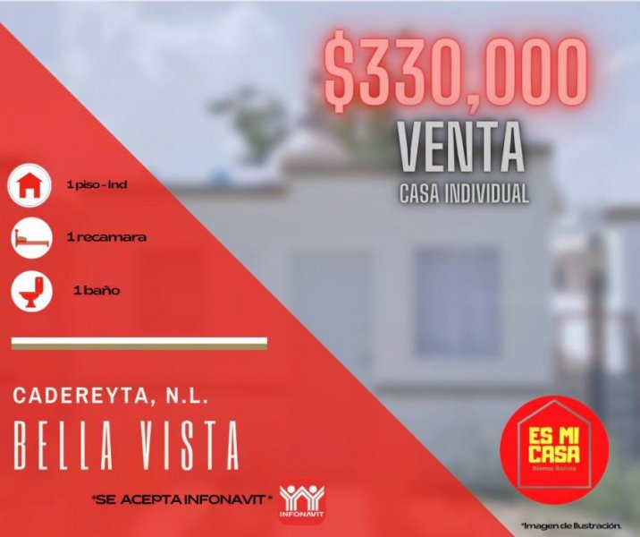 Casa en Venta en BELLA VISTA Cadereyta Jiménez, Nuevo Leon
