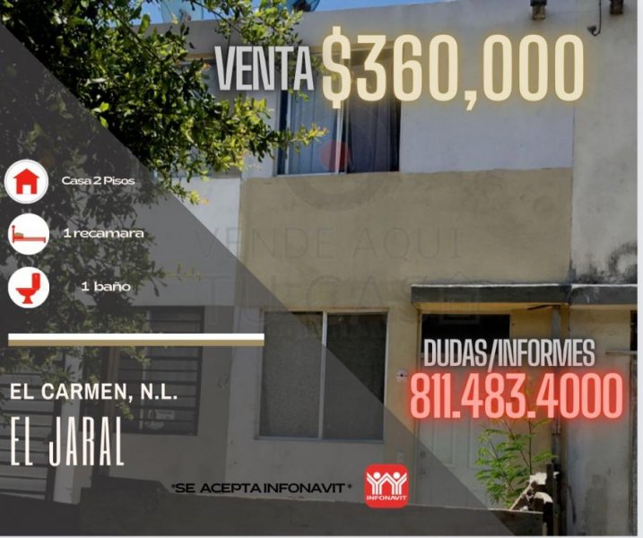 Casa en Venta en EL JARAL Carmen, Nuevo Leon