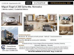 Departamento en Venta en Santa María Nonoalco Benito Juárez, Distrito Federal