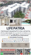 Estupendo Departamento en Venta en Life Patria, Zapopan. 106 Mts.
