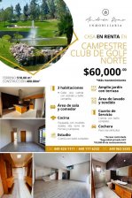 Casa en Renta en CAMPESTRE CLUB DE GOLF NORTE Aguascalientes, Aguascalientes