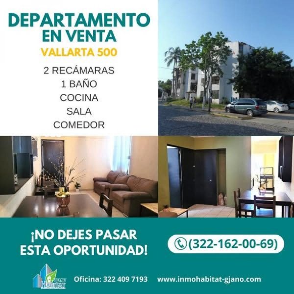 ¡DEPARTAMENTO REMODELADO EN VENTA – FRACC. VALLARTA 500!