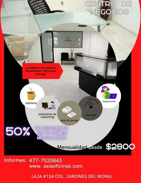Foto Oficina en Renta en Jardines del moral, León, Guanajuato - $ 3.000 - OFR327181 - BienesOnLine
