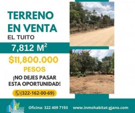 Terreno en Venta en EL TUITO Puerto Vallarta, Jalisco
