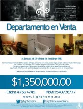 Foto Departamento en Venta en Colinas del sur, Alvaro Obregón, Distrito Federal - $ 1.350.000 - DEV171849 - BienesOnLine
