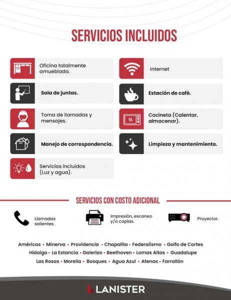 Oficina en Renta en Arcos Guadalajara, Jalisco
