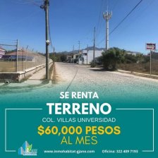 Terreno en Renta en VILLAS UNIVERSIDAD Puerto Vallarta, Jalisco
