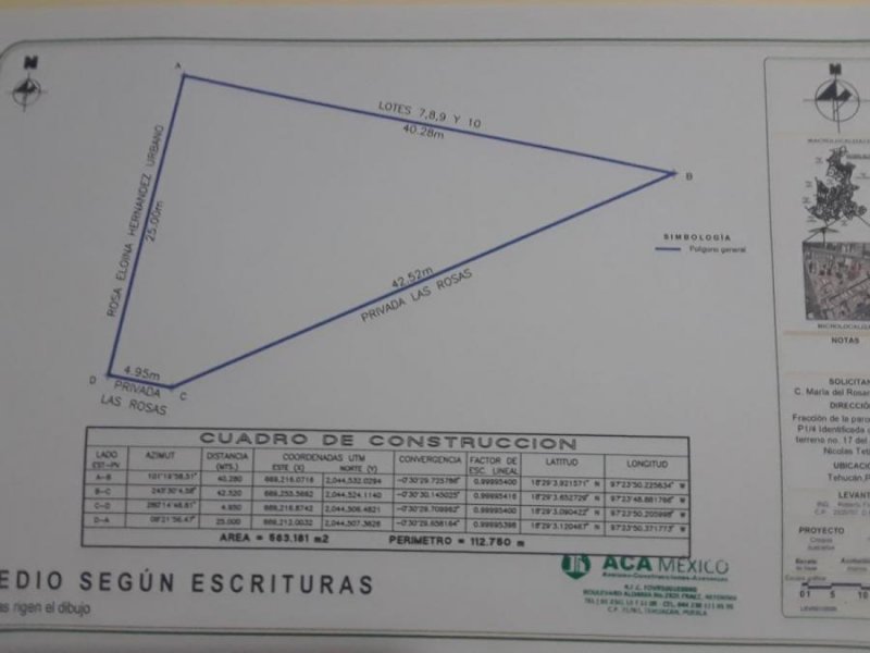 Foto Terreno en Venta en Las Palmas, Tehuacán, Puebla - TEV285342 - BienesOnLine