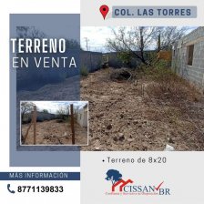 Terreno en Venta en Las Torres Ciudad Acuña, Coahuila de Zaragoza