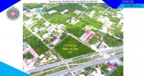I) TERRENO EN VENTA DE 7,505 M2, EN AV. HUAYACAN DE CANCUN