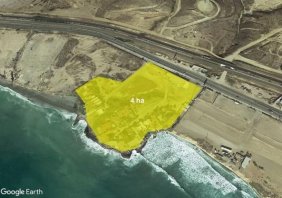 Terreno en Venta frente al mar 4HA, Rosarito Centro, B.C.