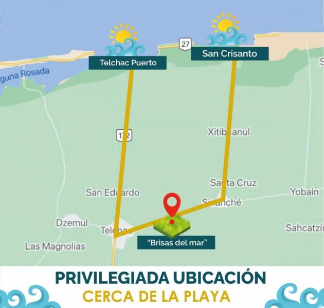 Foto Terreno en Venta en Sinanché, Yucatán, Yucatan - $ 336.000 - TEV313176 - BienesOnLine
