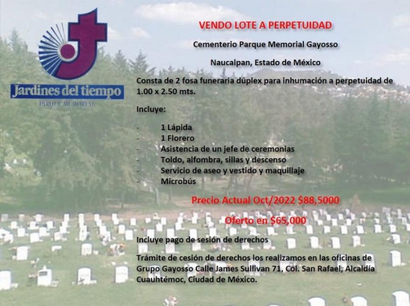 Terreno en Venta en San Juan Totoltepec Naucalpan de Juárez, Mexico