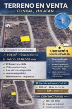 Terreno en Venta en X-CUYUN Conkal, Yucatan