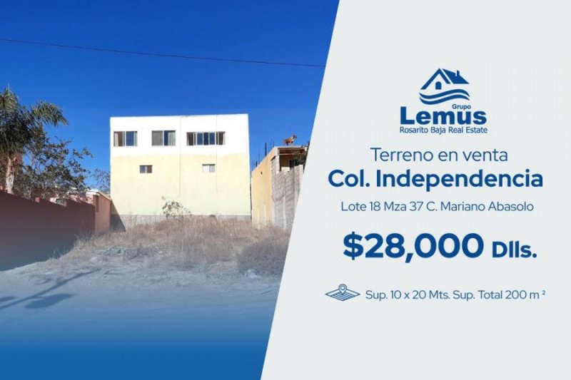 Terreno en Venta en Col. Independencia col. Independencia, Baja California
